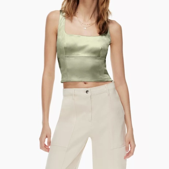 Aritzia Green Bustier Top - Picture 3 of 4